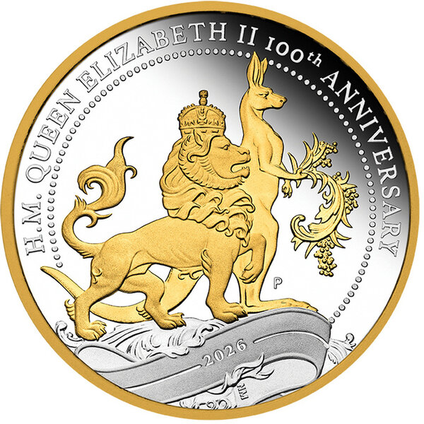 Monnaie H.M. QUEEN ELIZABETH II Florin 100 Anniversaire 1 Oz Argent 1$ Australia 2026