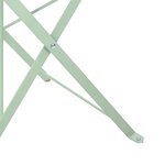 vidaXL Chaise de jardin pliante Pliant 2 Pièces Vert 42 x 46 x 82cm Acier