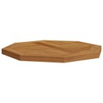 vidaXL Dessus de table 50x50x2 5 cm octogonal bois de teck massif