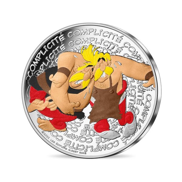 Astérix Complicité - Monnaie de 10€ Argent Colorisée