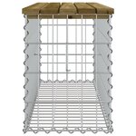 vidaXL Banc de jardin design gabion 103x31 5x42cm bois de pin imprégné