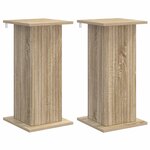 vidaXL Support de Plante 2 pc Chêne Sonoma 30 5 x 30 x 60 5 cm