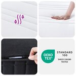 vidaXL Matelas à ressorts bonnell moyen 90x200 cm