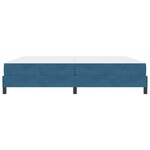 vidaXL Lit boxspring avec matelas Bleu foncé 200 x 220 cm Velours