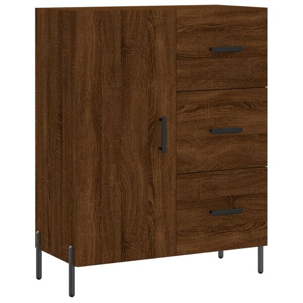 vidaXL Buffet chêne marron 69 5x34x90 cm bois d'ingénierie