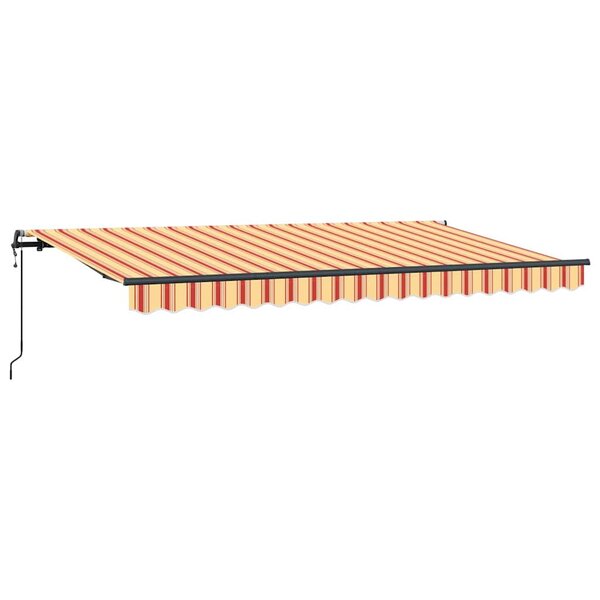 vidaXL Auvent Rétractable Jaune 400 x 200 cm tissu