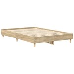 vidaXL Cadre de lit sans matelas chêne sonoma 120x190 cm