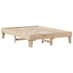 vidaXL Lit bibliothèque sans matelas 160x200 cm bois massif de pin