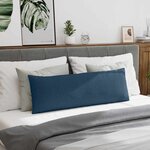 vidaXL Coussins de canapé 2 Pièces Bleu 120 x 40 cm tissu