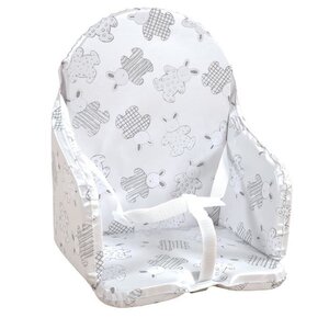 Coussin chaise haute bébé LOOPING sangles et PVC imperméable