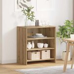 vidaXL Buffet Marron 70 x 41 x 75 cm Bois d'ingénierie