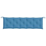 vidaXL Coussin de banc de jardin bleu mélangé 180x50x7 cm tissu