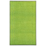 vidaXL Paillasson lavable Vert 90x150 cm