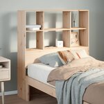 vidaXL Tête de lit avec rangement 90 cm bois massif de pin