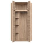 ACADEMICA Armoire d'angle - chêne sonoma - Chambre - 80 5 cm