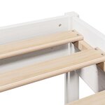vidaXL Cadre de lit sans matelas blanc 140x200 cm bois de pin massif