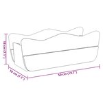 vidaXL Lit surélevé de jardin 50x18x18 cm Bois de pin imprégné