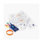 set en silicone a colorier Surf Party