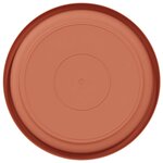 vidaXL Plateau à fleurs rond 6 Pièces Rouge brique Ø 17 5 x 2 cm