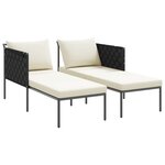 vidaXL Transat Anthracite 153 x 115 x 69.5 cm Acier enduit de poudre