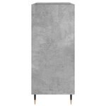 vidaXL Armoire à disques gris béton 84 5x38x89 cm bois d'ingénierie