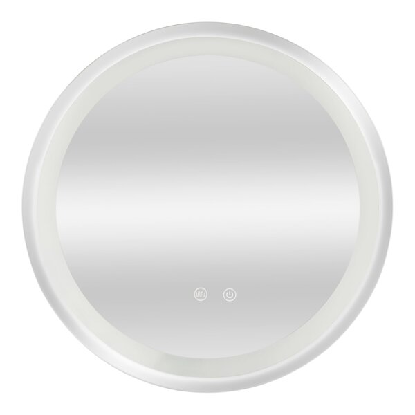 Miroir décoration moderne design LED 80 x 80 x 3 cm argent 03_0010164