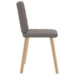 vidaXL Chaises à manger lot de 6 taupe tissu
