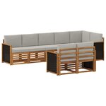vidaXL Ensemble de canapés d'extérieur 7 pc