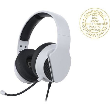 Subsonic - Casque Gaming Blanc avec micro pour PS5 - Compatible PS4/PS3/Xbox  One et Xbox Series X/Switch/PC - La Poste