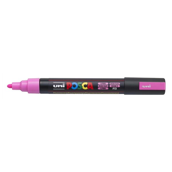 Marqueur PC5M pointe conique moyenne Rose Fluo x 6 POSCA