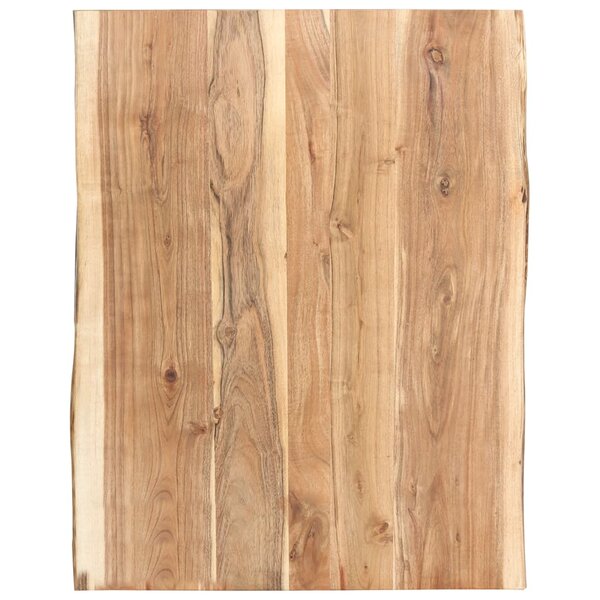 vidaXL Dessus de table Bois d'acacia massif 80x(50-60)x3 8 cm
