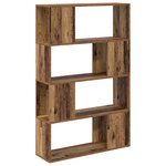 vidaXL bibliothèque vieux bois bois d'ingénierie 80 x 24 x 124 cm
