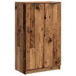 vidaXL Armoire à chaussures vieux bois 59x35x100 5cm bois d'ingénierie