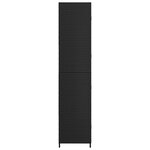 vidaXL Armoire de rangement de jardin Noir 59x40x180 cm Résine tressée