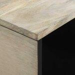 vidaXL Table basse Beige et Noir 80 x 50 x 40 cm