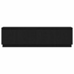 vidaXL Meuble TV avec LED Chêne noir 180 x 38 x 49 cm