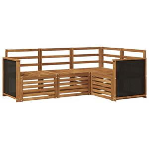 vidaXL Ensemble de canapés d'extérieur 4 pc Polyester