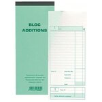 Bloc Addition 9,1x22,5cm 50 Dupli à l'unité x 10 EXACOMPTA