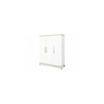 Armoire Light grande 6 étagères 3 portes Blanc