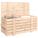 vidaXL Boîte de rangement 91x40 5x42 cm Bois massif de pin