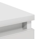 vidaXL Buffet blanc 80x35x99 cm bois d’ingénierie