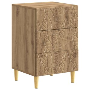 vidaXL Table de chevet Chêne artisanal 43 x 39 5 x 66 5 cm