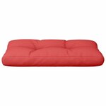 vidaXL Coussin de palette rouge 80x40x10 cm tissu