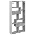 vidaXL Armoire murale sonoma gris 50x15x100 cm bois d'ingénierie