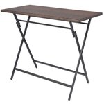 vidaXL Ensemble à manger d'extérieur pliable 7Pièces Acier Résine tressée