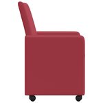 vidaXL Chaises de salle à manger 2 Pièces Rouge bordeaux 57 x 66 x 94 cm