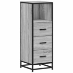 vidaXL Armoire de salle de bain sonoma gris 35x37 5x100 cm
