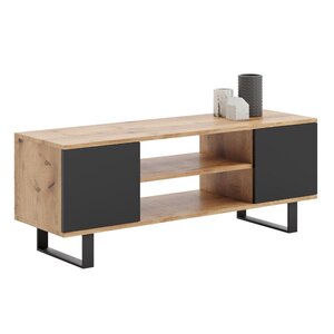 Meuble TV focus 135 cm loft noir