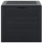 vidaXL Boîte de stockage jardin Anthracite 58 5x46x55 cm Polypropylène