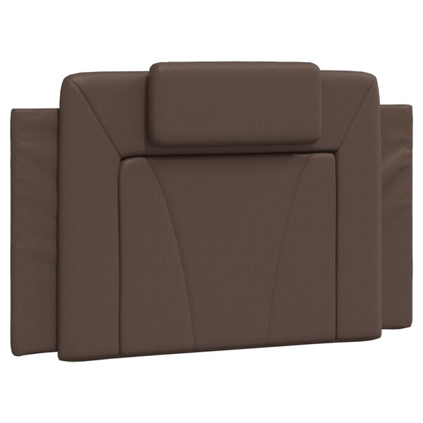 vidaXL Coussin de tête de lit Viana marron 80 cm similicuir